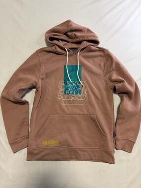 Brooklyn Cloth Stay Blessed Hoodie - Men's Size Medium Mauve Streetwear Graphic